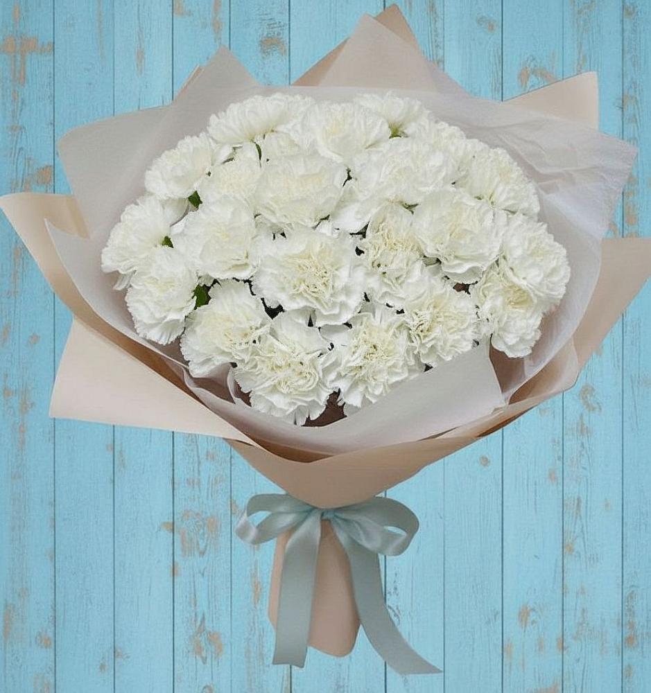 Букет цветов из: Гвоздики в Строителе Тамбовской области