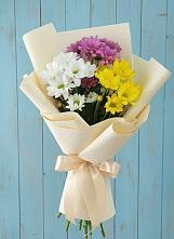 Букет цветов из:  Хризантемы в Строителе Тамбовской области
