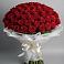 Букет 101 Красная роза Блэк Мэджик в Строителе Тамбовской области