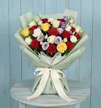 Букет цветов из:  Розы в Строителе Тамбовской области