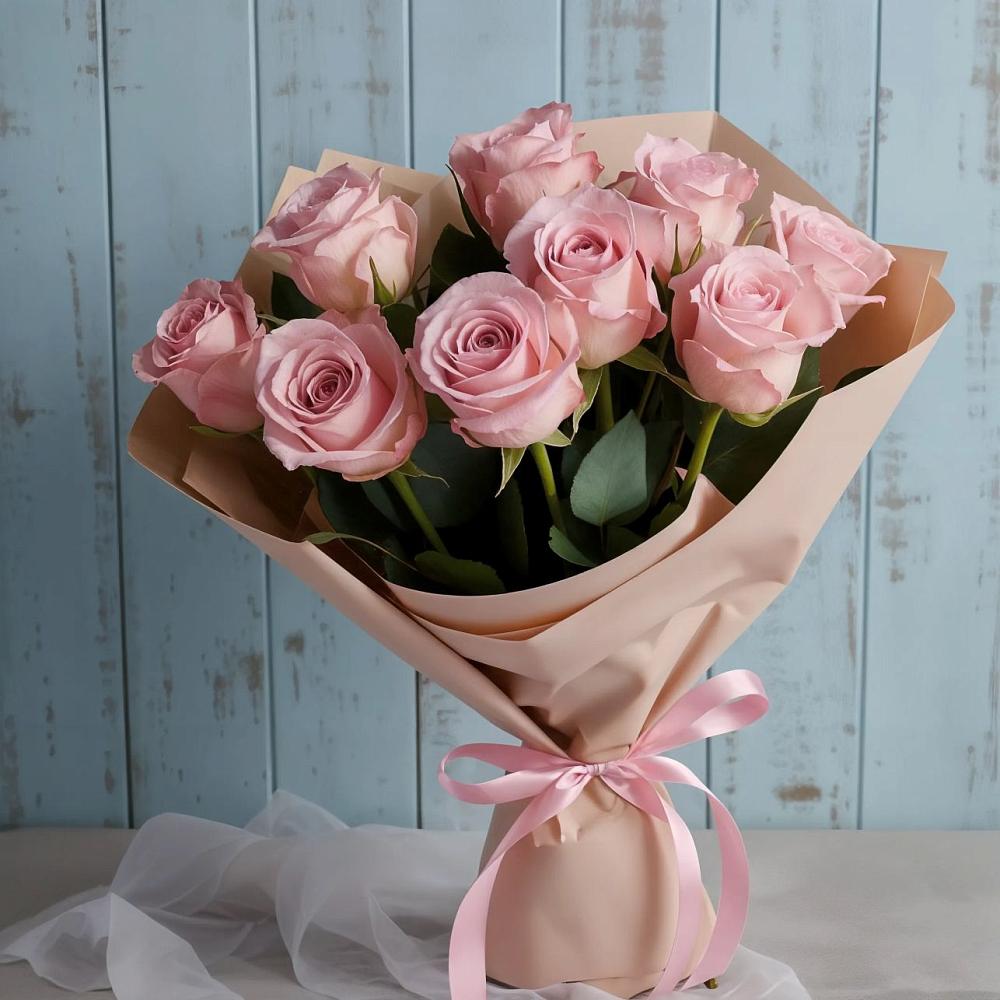 Букет цветов из: Розы в Строителе Тамбовской области