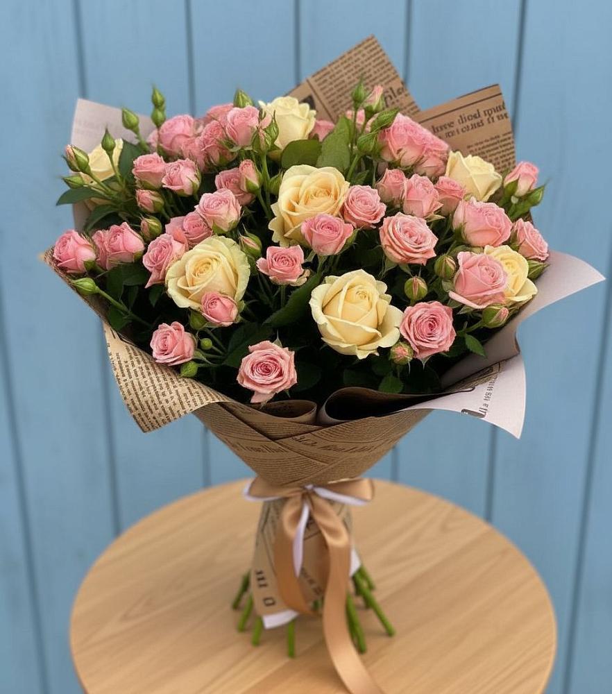 Букет цветов из: Розы в Строителе Тамбовской области