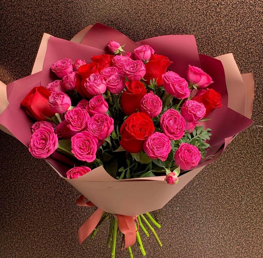 Букет В объятьях нежности в Строителе Тамбовской области