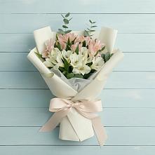 Букет цветов из:  Альстромерии #REPLACE_PRED# Строителе Тамбовской области