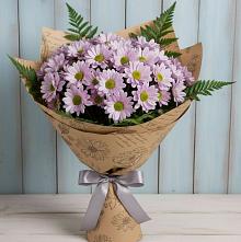 Букет цветов из:  Хризантемы в Строителе Тамбовской области