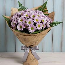 Букет цветов из:  Хризантемы в Строителе Тамбовской области