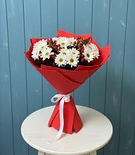 Букет цветов из:  Хризантемы в Строителе Тамбовской области