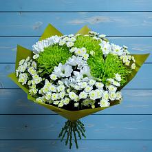 Букет цветов из:  Хризантемы в Строителе Тамбовской области