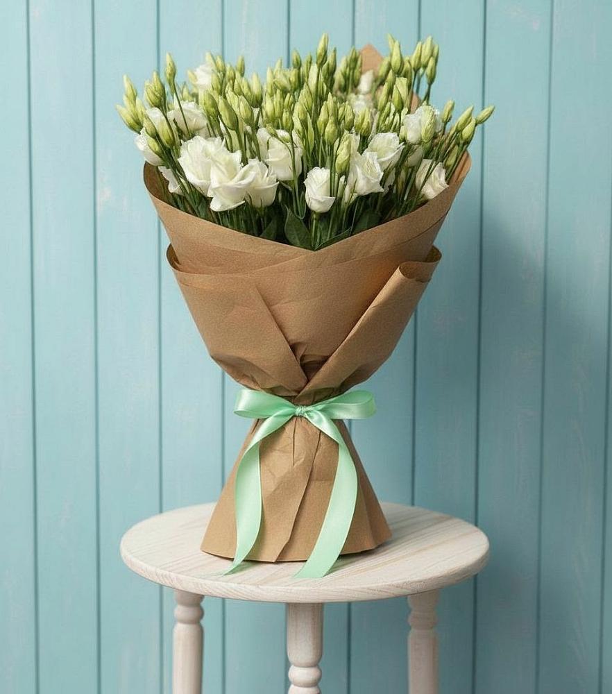 Букет цветов из: Лизиантусы в Строителе Тамбовской области