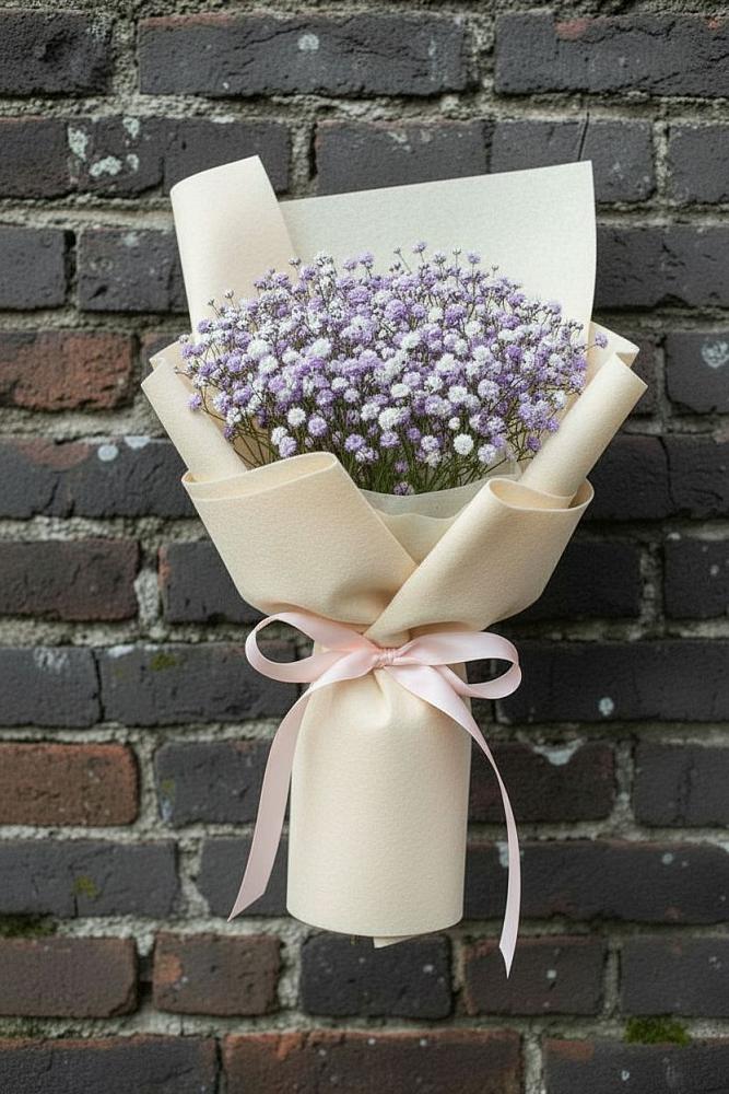 Букет цветов из: Гипсофила в Строителе Тамбовской области