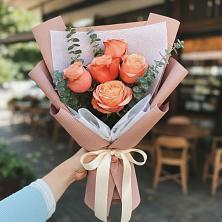 Букет цветов из:  Розы в Строителе Тамбовской области