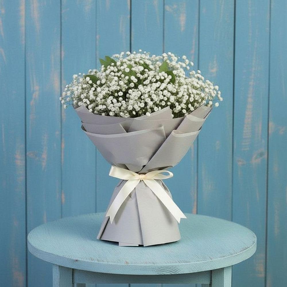 Букет цветов из: Гипсофила в Строителе Тамбовской области