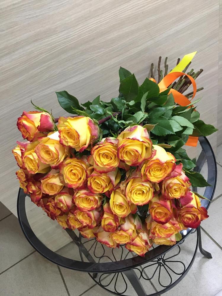 Букет Желтые розы в Строителе Тамбовской области