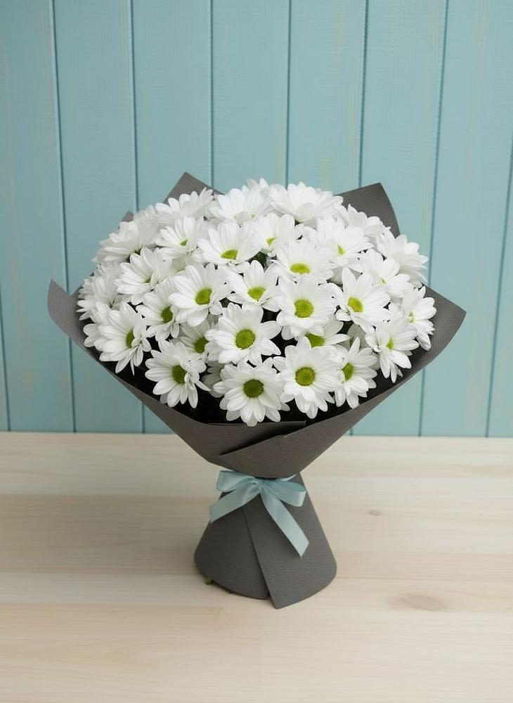 Букет цветов из: Хризантемы в Строителе Тамбовской области