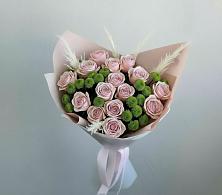 Букет цветов из:  Розы и Хризантемы в Строителе Тамбовской области