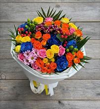 Букет цветов из:  Розы и Хризантемы #REPLACE_PRED# Строителе Тамбовской области