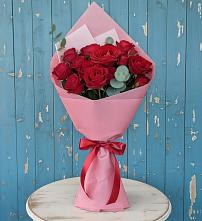 Букет цветов из:  Розы в Строителе Тамбовской области