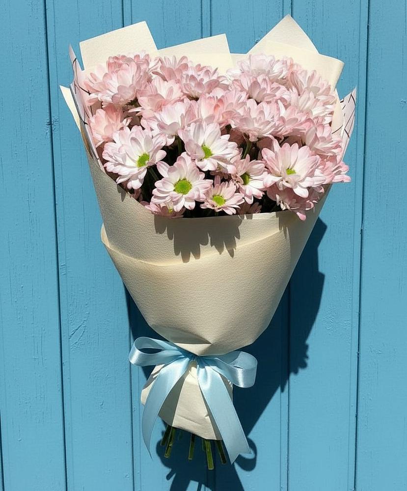 Букет цветов из: Хризантемы в Строителе Тамбовской области