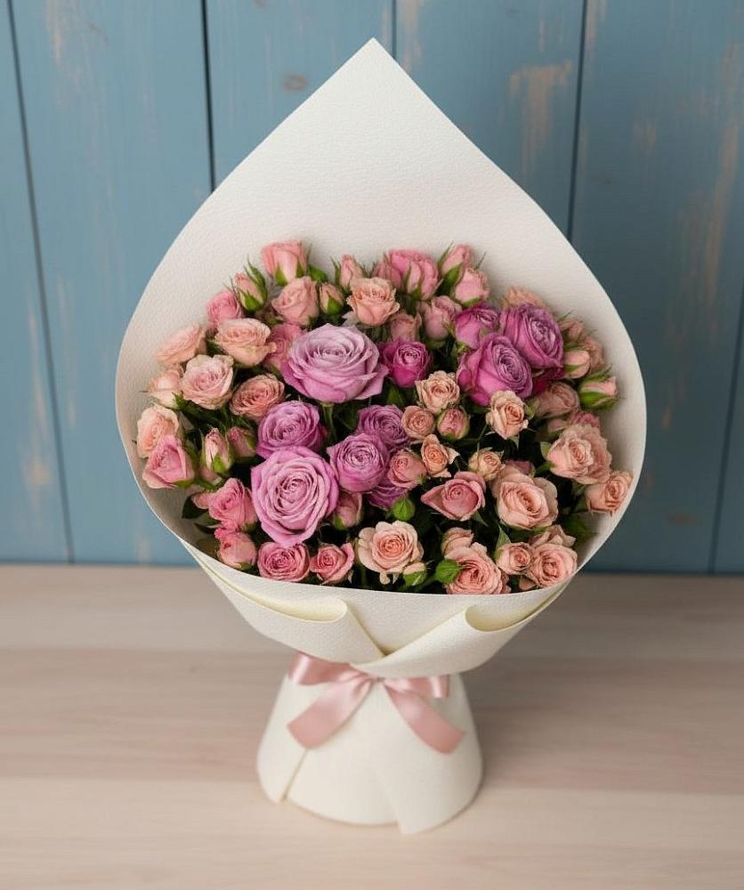 Букет цветов из: Розы в Строителе Тамбовской области