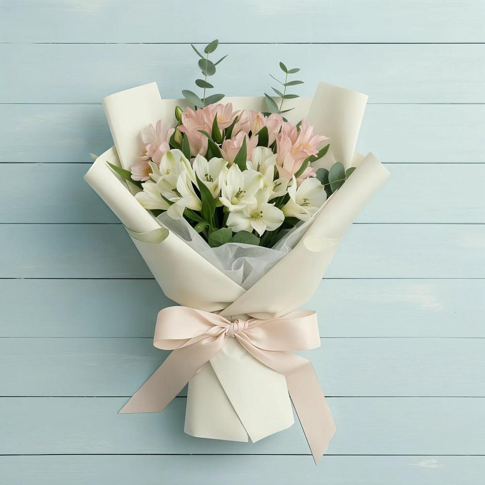 Букет цветов из: Альстромерии в Строителе Тамбовской области