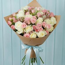 Букет цветов из:  Розы #REPLACE_PRED# Строителе Тамбовской области